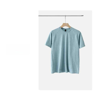 Camiseta Deportiva sin Costuras para Hombre, de Secado Rápido, Transpirable, con Malla Técnica, para Gimnasio, de Alta Elasticidad, para Fisicoculturismo y Fitness, de Manga Corta