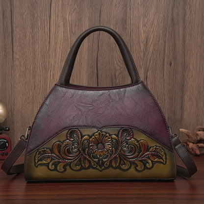 Bolso Retro de diseñador para personas mayores, bolso de hombro con relieve para oficina, regalo de alta calidad, bolso de viaje para mamá, bolso cruzado de lujo