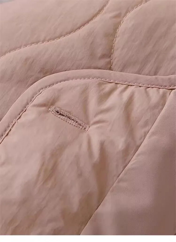 Chaqueta de algodón gruesa con forro de piel de cordero para mujer, ropa de abrigo para primavera y otoño, estilo informal, c...