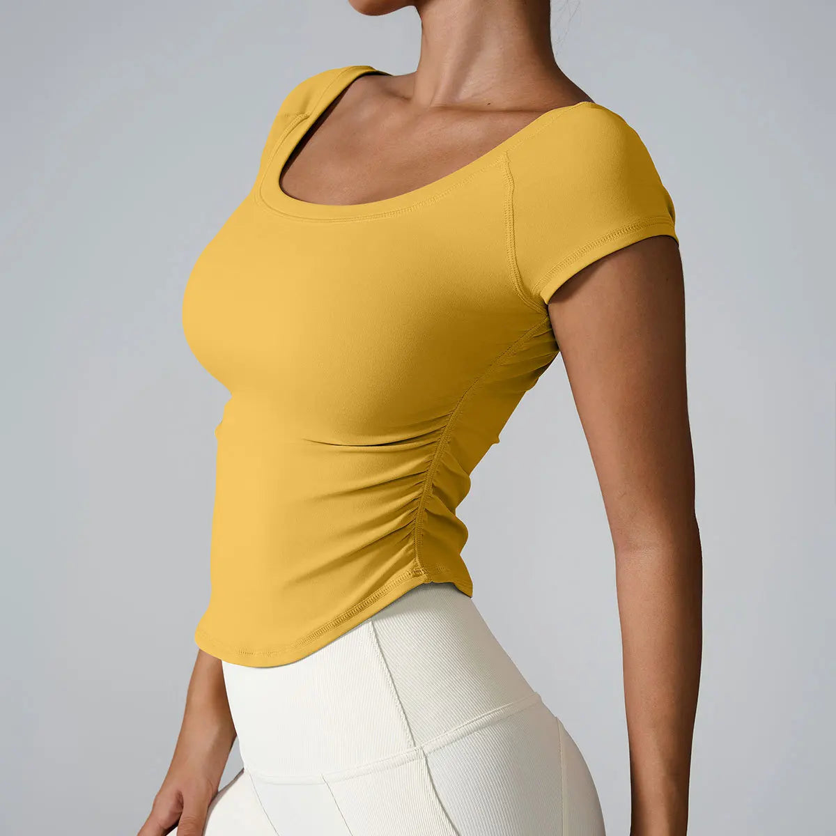 Ctenkevet Tight Athletic Short Sleeves Women Outdoors Quick-Dry Top Female Gym Workout T-ShirYoga Clothes Sport Outfit For Woman