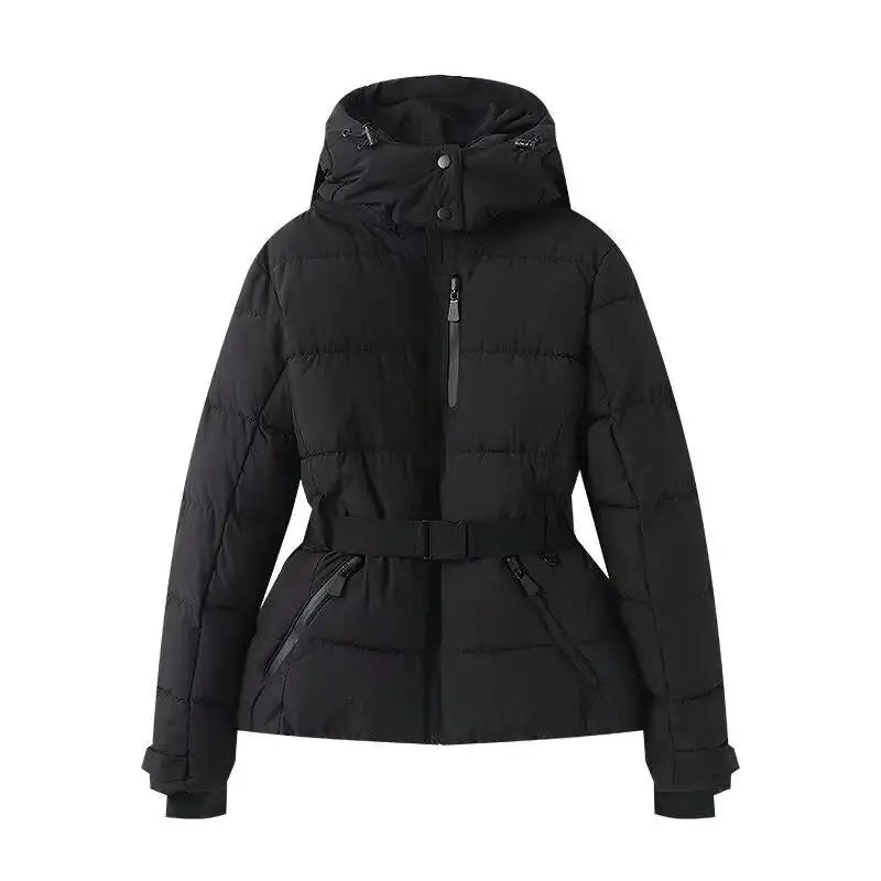Fashionable Printed Warm Cotton Jacket Women's Winter Clothing Long Sleeve  Color Design Stylish And Comfortable