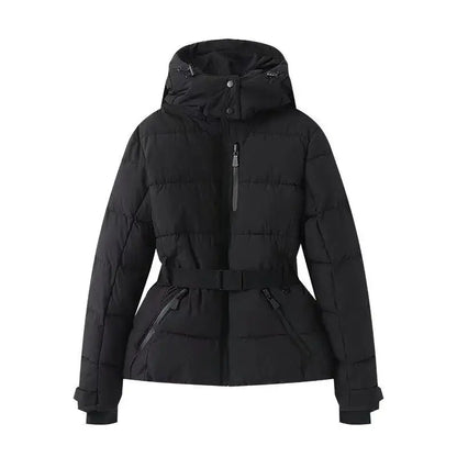 Fashionable Printed Warm Cotton Jacket Women's Winter Clothing Long Sleeve  Color Design Stylish And Comfortable