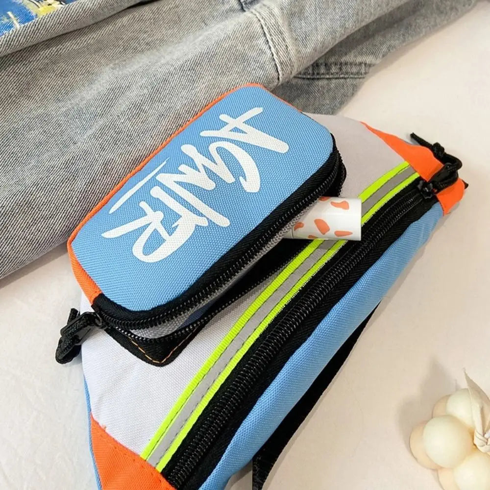 Mini riñonera Oxford con letras bonitas para niños y niñas, paquete divertido de plátano, bolso de hombro cruzado, bolsos con cinturón de pecho, nuevo