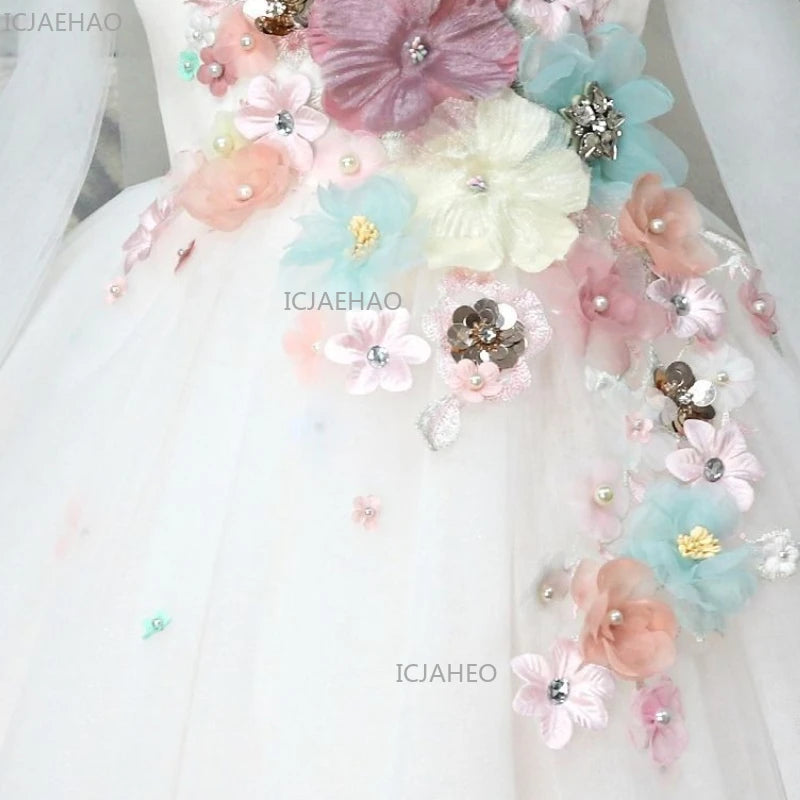 2026 elegante vestido de princesa para niñas vestido de presentador niños boda flor niña niños cumpleaños desfile fiesta vestidos formales disfraz