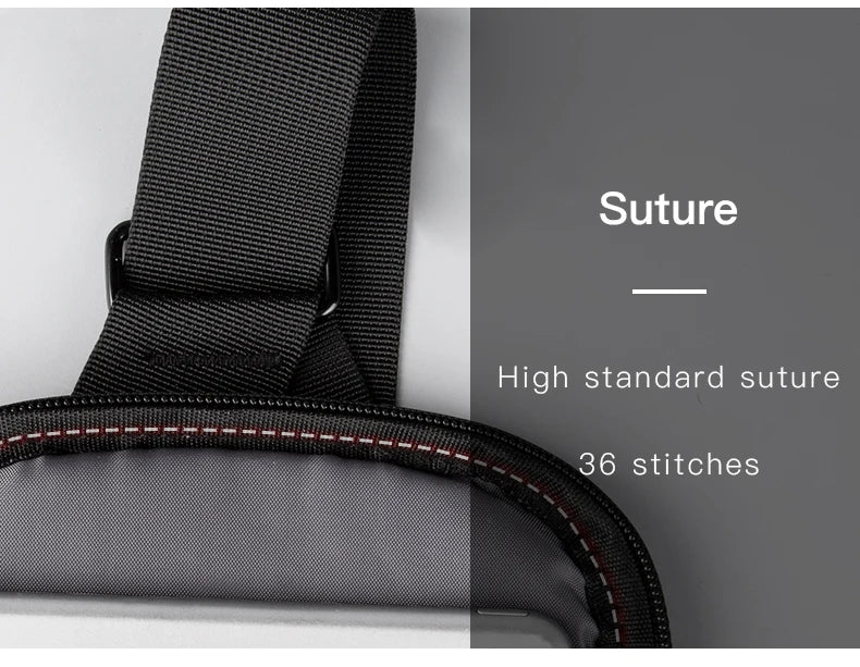 Kingsons, bolso cruzado para hombre, Kingsons, moda negra, bolso de hombro impermeable para hombre, bolso de pecho informal para niño