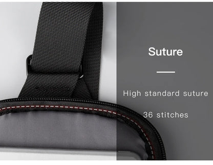 Kingsons, bolso cruzado para hombre, Kingsons, moda negra, bolso de hombro impermeable para hombre, bolso de pecho informal para niño