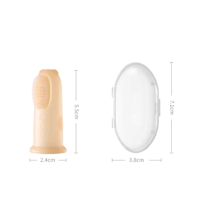 Cepillo de dientes suave para bebé, sin BPA, de silicona, para limpieza de dientes infantiles, de grado alimenticio, cuidado de la salud bucal del bebé