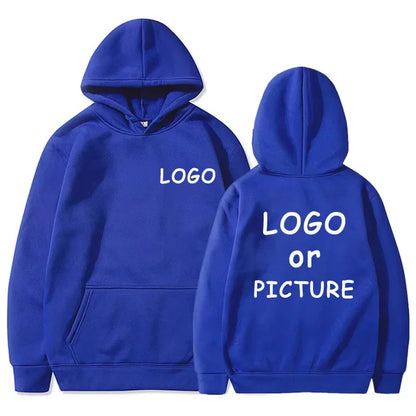Sudaderas con capucha informales para hombre y mujer con estampado de logotipo personalizado, sudaderas con capucha de manga larga para otoño e invierno, sudaderas personalizadas de estilo callejero.