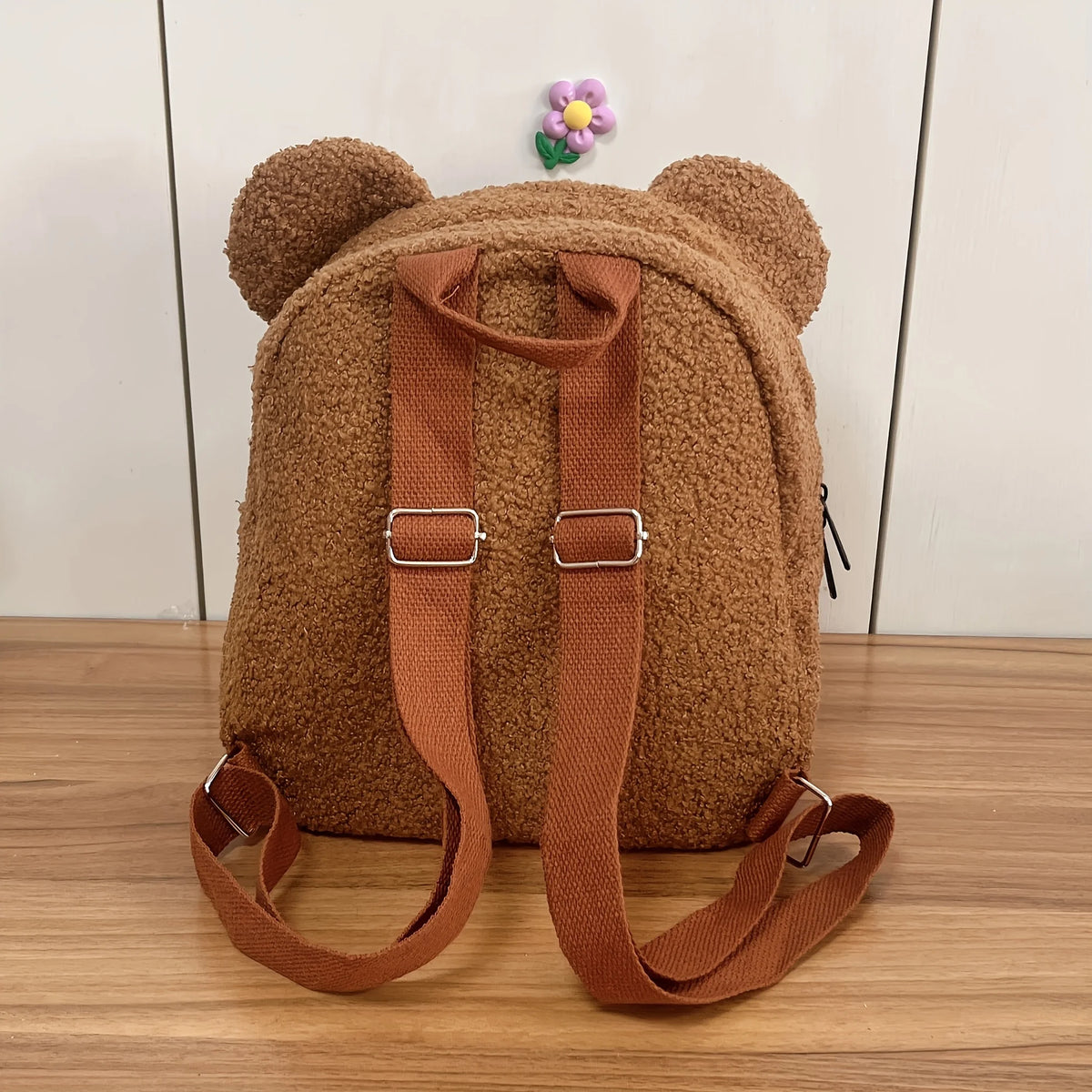 Mochila Mini con Orejas de Oso, Personalizable con Nombre Bordado, de Pana y Felpa, para Niñas, Mujeres, Niños Pequeños, Regalo para Guardería