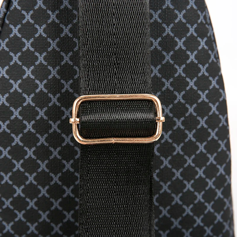 Bolso de pecho de cuero PU ligero con múltiples bolsillos para hombre, bolso cruzado informal Unisex, adecuado para desplazamientos diarios, bolso de hombro