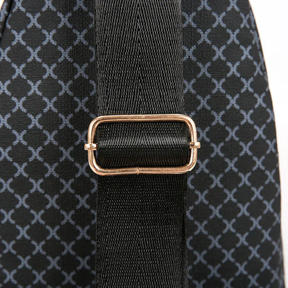 Bolso de pecho de cuero PU ligero con múltiples bolsillos para hombre, bolso cruzado informal Unisex, adecuado para desplazamientos diarios, bolso de hombro