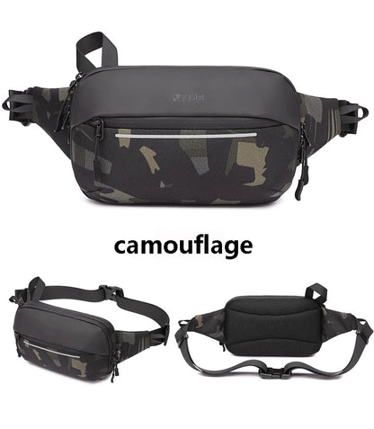 Riñonera de moda coreana para hombre, riñonera para deportes al aire libre, bolsa de pecho para hombre, bolsa cruzada, riñoneras de viaje para ciclismo, bolsa para teléfono móvil