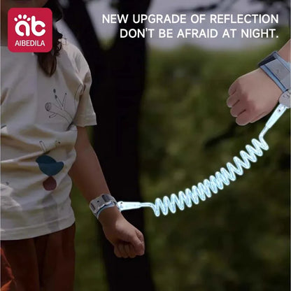 Pulsera antipérdida con bloqueo de seguridad de 1,5 m, pulsera para niños, cuerda de seguridad, pulsera para bebé, pulsera antipérdida para exteriores, cuerda de tracción
