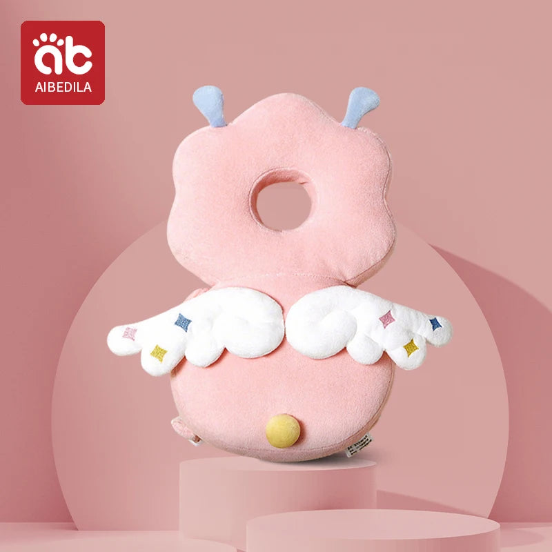 Andadores para bebés, cojín de protección para la cabeza, almohadilla de felpa de animales, correas ajustables, almohadilla protectora para bebés, regalo de ducha para niños pequeños