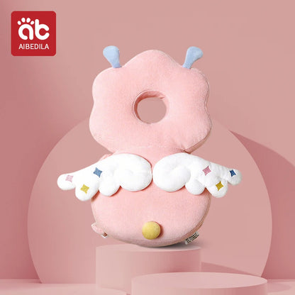 Andadores para bebés, cojín de protección para la cabeza, almohadilla de felpa de animales, correas ajustables, almohadilla protectora para bebés, regalo de ducha para niños pequeños