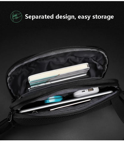 Riñonera de moda coreana para hombre, riñonera para deportes al aire libre, bolsa de pecho para hombre, bolsa cruzada, riñoneras de viaje para ciclismo, bolsa para teléfono móvil