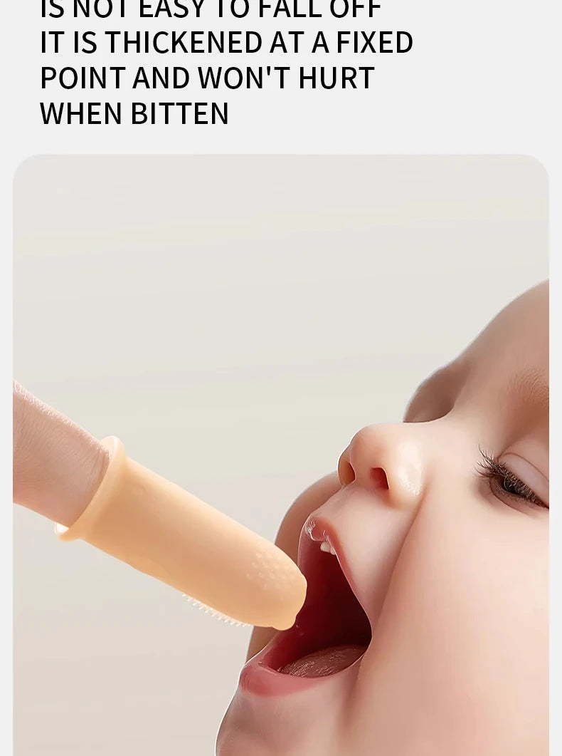 Cepillo de dientes suave para bebé, sin BPA, de silicona, para limpieza de dientes infantiles, de grado alimenticio, cuidado de la salud bucal del bebé