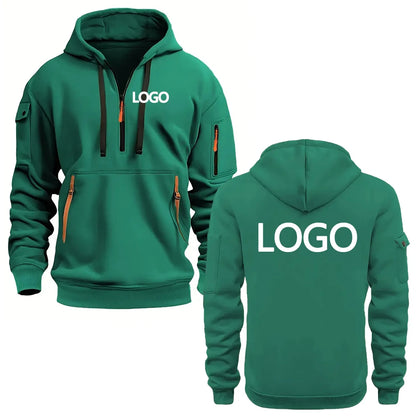 Sudaderas con capucha estampadas personalizadas para hombres y mujeres, ropa deportiva informal holgada con cremalleras, jerséis con capucha de manga larga con múltiples bolsillos
