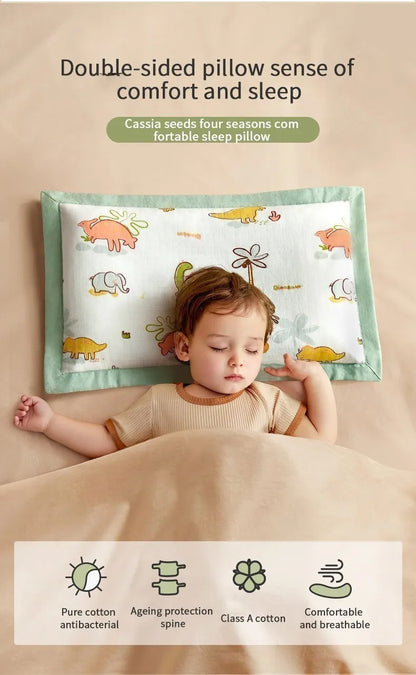 AIBEDILA-almohadas para bebés recién nacidos, artículos de doble cara disponibles para todas las estaciones, ropa de cama para dormir, AB8167