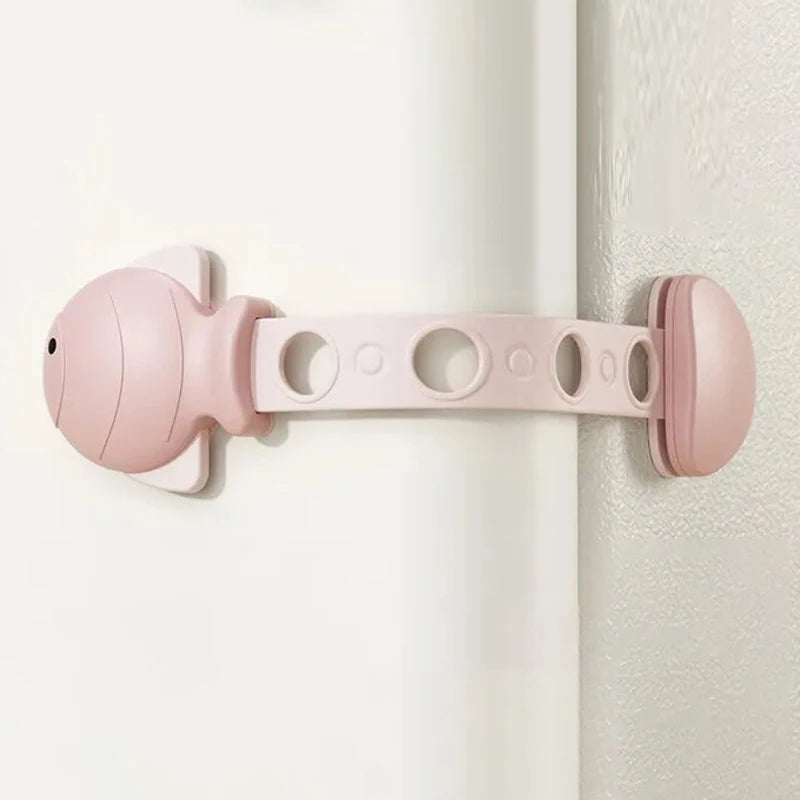Cerradura de seguridad para cajón de bebé, cerraduras de gabinete de seguridad para niños, pestillos adhesivos para puerta de cajón, correas seguras para bebé, seguridad de puerta para niños