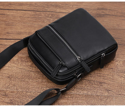 100% bolso de hombro de cuero genuino para hombre, bolsos de mensajero a la moda, bolsos para hombre, bolsos cruzados para hombre, bolso de mano de piel de vaca para hombre, bolso bandolera