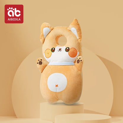 Andadores para bebés, cojín de protección para la cabeza, almohadilla de felpa de animales, correas ajustables, almohadilla protectora para bebés, regalo de ducha para niños pequeños