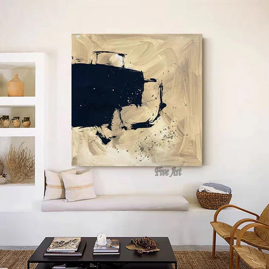 Ilustraciones hechas a mano lienzo arte moderno abstracto Simple pintura al óleo diseños cuadros de pared para sala de estar decoración del hogar al por mayor