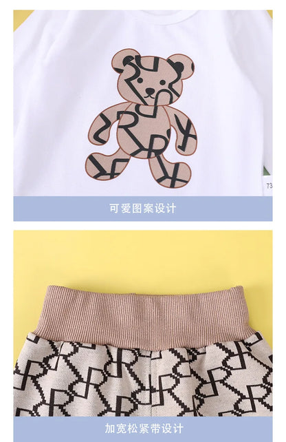 Conjunto de ropa vintage de otoño para bebé, trajes de 3 piezas para niños y niñas, cárdigan de algodón, pantalones y top, perfecto para niños pequeños de 9 a 3 años