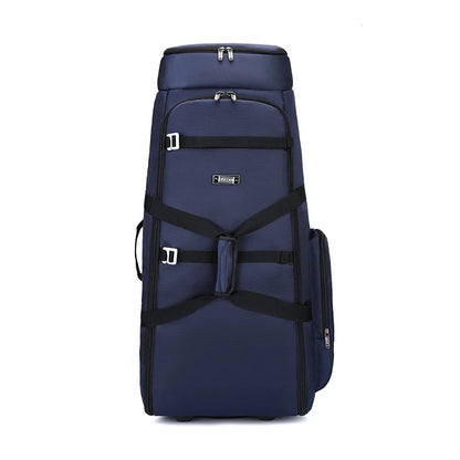 Bolsa de viaje plegable con ruedas para senderismo, Golf, aviación, bolsas de lona para acampar al aire libre, equipaje de coche, bolso móvil, mochila de entrenamiento grande