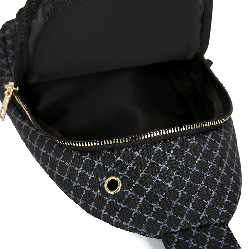 Bolso de pecho de cuero PU ligero con múltiples bolsillos para hombre, bolso cruzado informal Unisex, adecuado para desplazamientos diarios, bolso de hombro