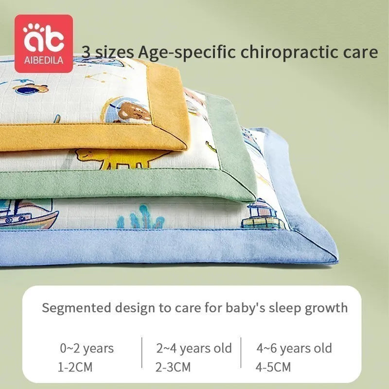 AIBEDILA-almohadas para bebés recién nacidos, artículos de doble cara disponibles para todas las estaciones, ropa de cama para dormir, AB8167