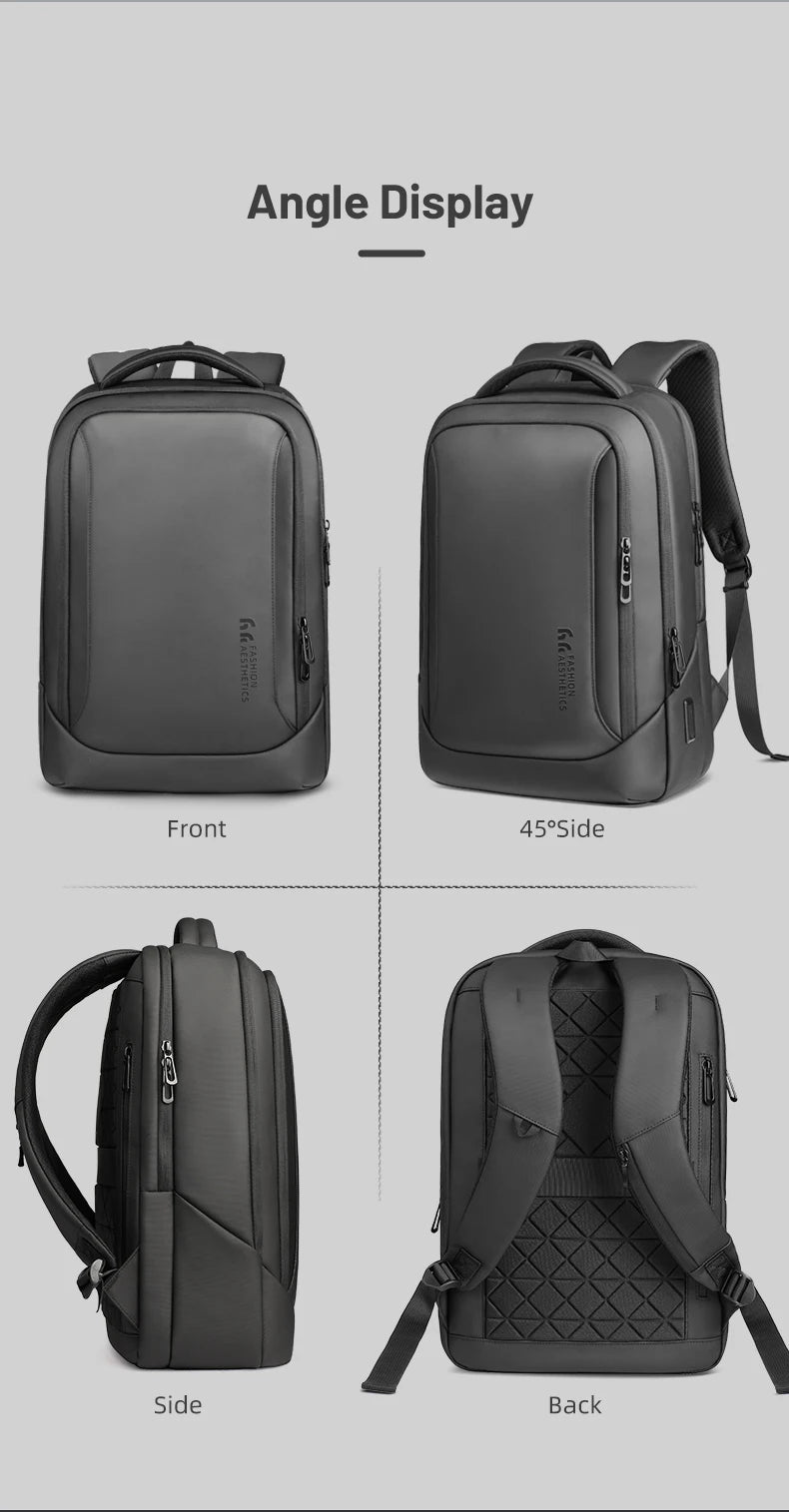 HK-Bolso para ordenador portátil de diseño para hombre, mochilas escolares impermeables para niños universitarios, mochila de viaje deportiva de negocios para hombre con carga USB