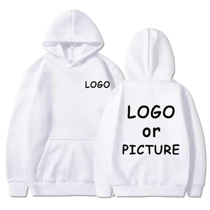 Sudaderas con capucha informales para hombre y mujer con estampado de logotipo personalizado, sudaderas con capucha de manga larga para otoño e invierno, sudaderas personalizadas de estilo callejero.