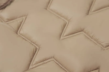 Chaqueta Larga de Algodón Grueso para Mujer, Acolchada, Ajustada, con Cintura Ajustable, Manga Larga, Cierre de Cremallera