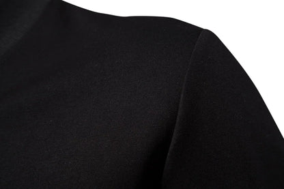 Chaqueta Casual con Cierre y Cuello Alto para Hombre, Primavera-Otoño 2025, Chaqueta Deportiva de Color Sólido, Chaqueta Bomber Urbana para Hombre