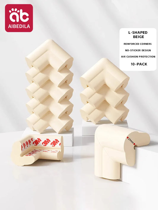 AIBEDILA 5/10 Piezas Protectores de Esquinas de Seguridad para Bebés, Pre-Encolados, Suaves, Anticolisión, Protectores de Bordes de Muebles para Niños Pequeños de 0 a 5 Años