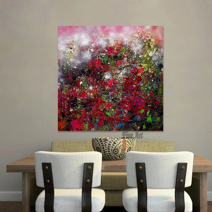 Sin marco, cuadro de pared para dormitorio, pinturas abstractas con textura acrílica moderna, arte en lienzo al por mayor, objetos de decoración del hogar
