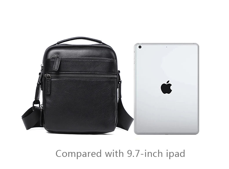 100% bolso de hombro de cuero genuino para hombre, bolsos de mensajero a la moda, bolsos para hombre, bolsos cruzados para hombre, bolso de mano de piel de vaca para hombre, bolso bandolera