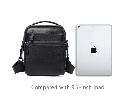 100% bolso de hombro de cuero genuino para hombre, bolsos de mensajero a la moda, bolsos para hombre, bolsos cruzados para hombre, bolso de mano de piel de vaca para hombre, bolso bandolera