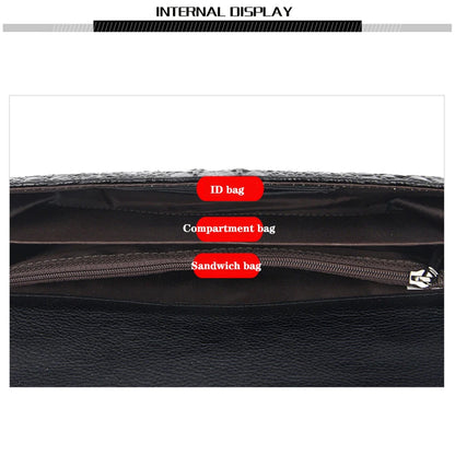 Bolso cruzado de diseñador de lujo para mujer, bandolera con patrón de cocodrilo, de cuero de alta calidad, cuadrado