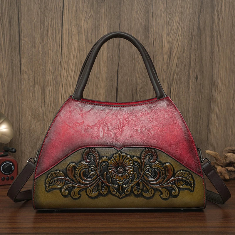 Bolso Retro de diseñador para personas mayores, bolso de hombro con relieve para oficina, regalo de alta calidad, bolso de viaje para mamá, bolso cruzado de lujo