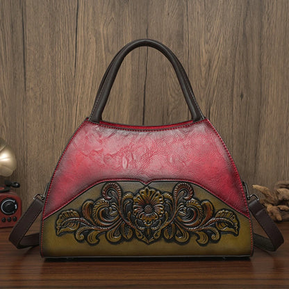 Bolso Retro de diseñador para personas mayores, bolso de hombro con relieve para oficina, regalo de alta calidad, bolso de viaje para mamá, bolso cruzado de lujo