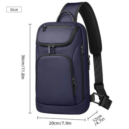 Bolso de hombro multifunción HK para hombre, bolso cruzado impermeable, apto para iPad de 11 pulgadas, bolso bandolera ligero para viajes al aire libre