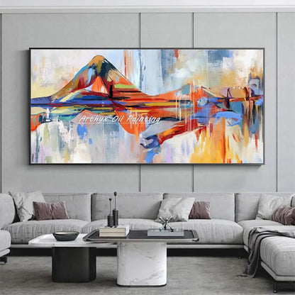 Arthyx-pinturas al óleo de La Bella Durmiente pintadas a mano sobre lienzo, carteles de arte abstracto moderno, cuadro de pared, decoración del hogar para sala de estar(paquete SWITCH IN ART completo)