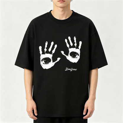 Camisetas de Verano 2026 con Estampado de Letras y Cuello Redondo para Hombre, Camisetas Oversize con Gráfico de Palmeras, Tops de Moda Gótica Vintage Streetwear Y2K