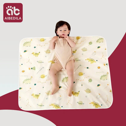 Colchón lavable impermeable, estera de orina para bebés y niños pequeños, Protector de cama de dibujos animados, ropa de cama para pañales, almohadillas para orina, tela transpirable