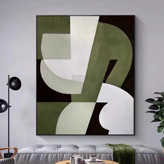 Arte de pared de lienzo hecho a mano, pintura al óleo en blanco y negro, póster abstracto, cuadro de pared creativo, obra de arte grande para decoración de Hotel, con marco incluido