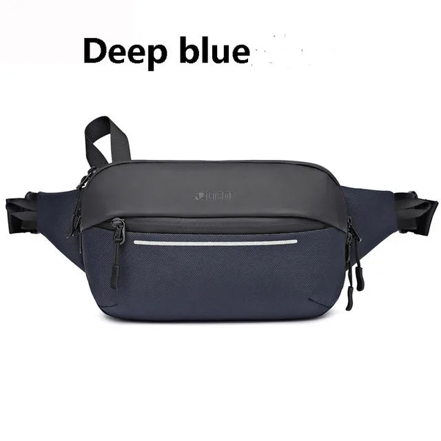 Riñonera de moda coreana para hombre, riñonera para deportes al aire libre, bolsa de pecho para hombre, bolsa cruzada, riñoneras de viaje para ciclismo, bolsa para teléfono móvil