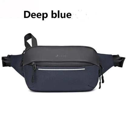 Riñonera de moda coreana para hombre, riñonera para deportes al aire libre, bolsa de pecho para hombre, bolsa cruzada, riñoneras de viaje para ciclismo, bolsa para teléfono móvil