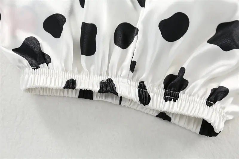 Conjuntos de pijamas para niños y niñas, camiseta de manga corta de vaca de dibujos animados, Tops con pantalones, ropa de dormir para bebés pequeños, Pijamas